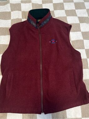 Panhandle Slim maroon vest aztec